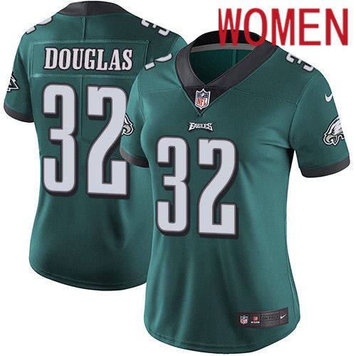 Women Philadelphia Eagles #32 Rasul Douglas Nike Midnight Green Vapor Limited NFL Jersey